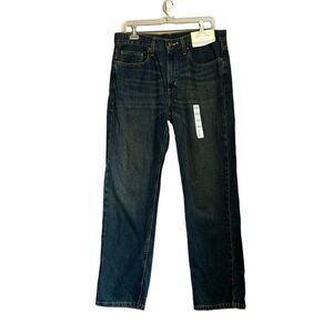 NWT! Faded glory dark wash straight fit jeans